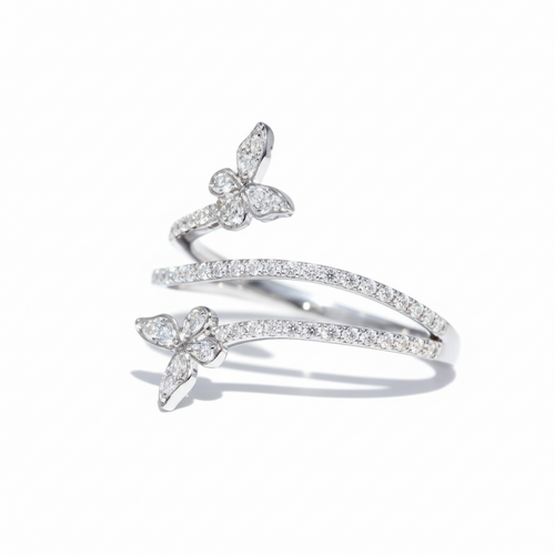 Huitan Exquisite Butterfly Ring